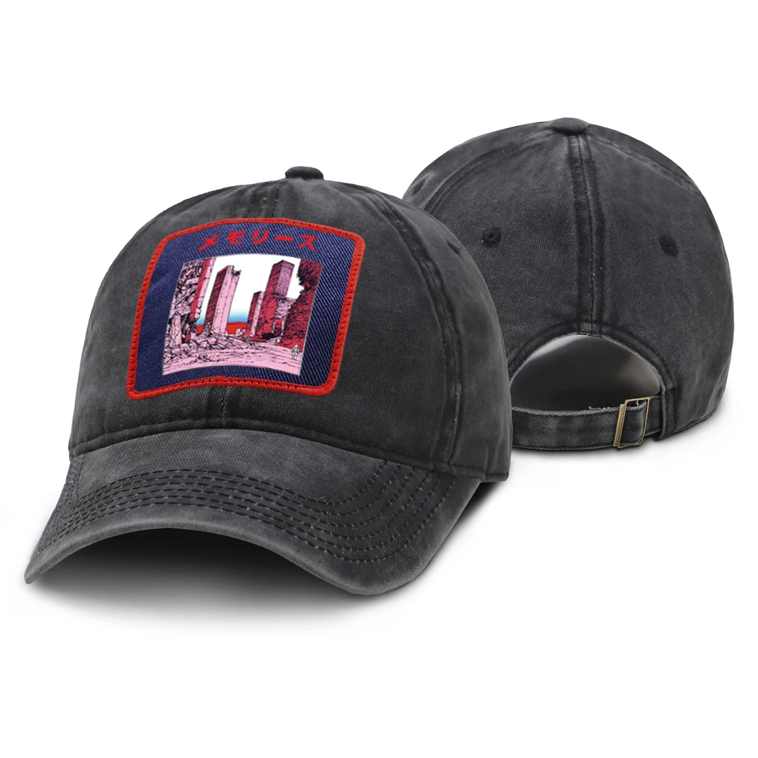 

Memories Cartoon Print Summer Hat Man Fashion Baseball Caps 2020 Woman Summer Sunscreen Black Baseball Cap Homme Street Dad Cap