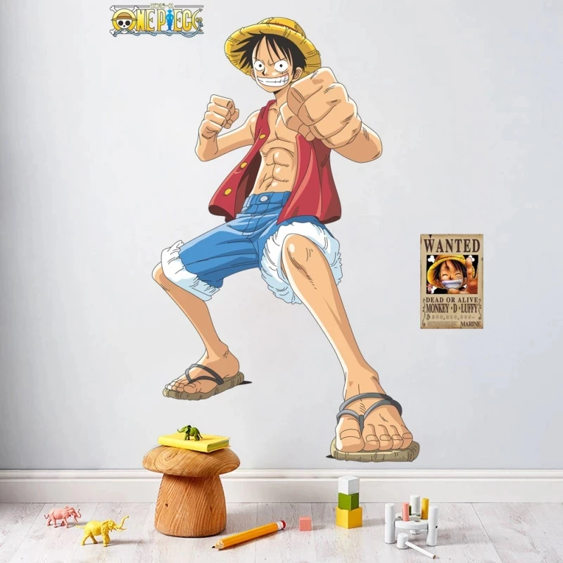 Dragon Ball PVC Wall Sticker, Goku, Sayajins, pintura quebrada realista,  desenho animado de quarto infantil