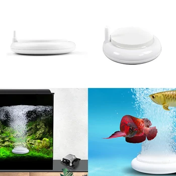 

1pcs White Bubble Stone Aerator for Aquarium Fish Tank Pump Hydroponic Oxygen Plate Mini Aquariums Accessories Air Pump