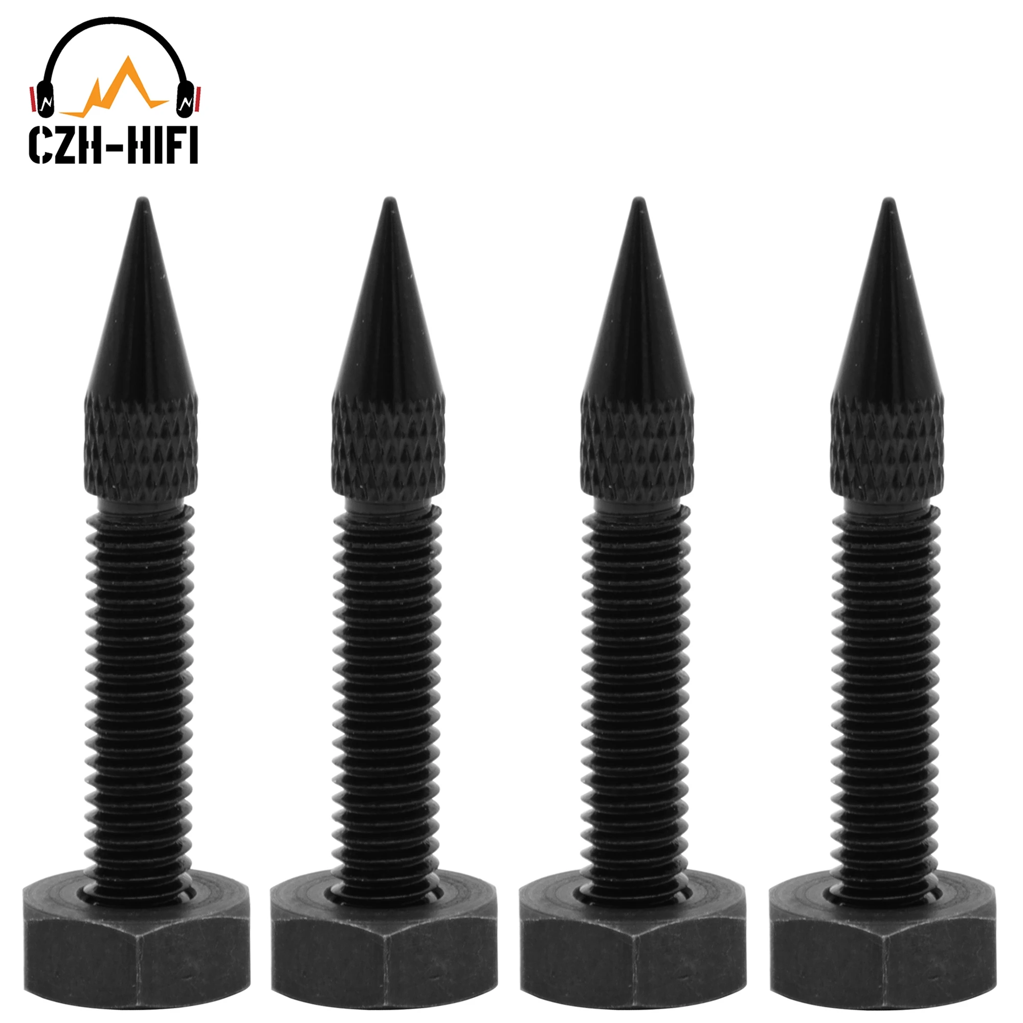 PrecisionGeek - Large Aluinu Anodised Black Speaker Spikes 8, 15 - View #10