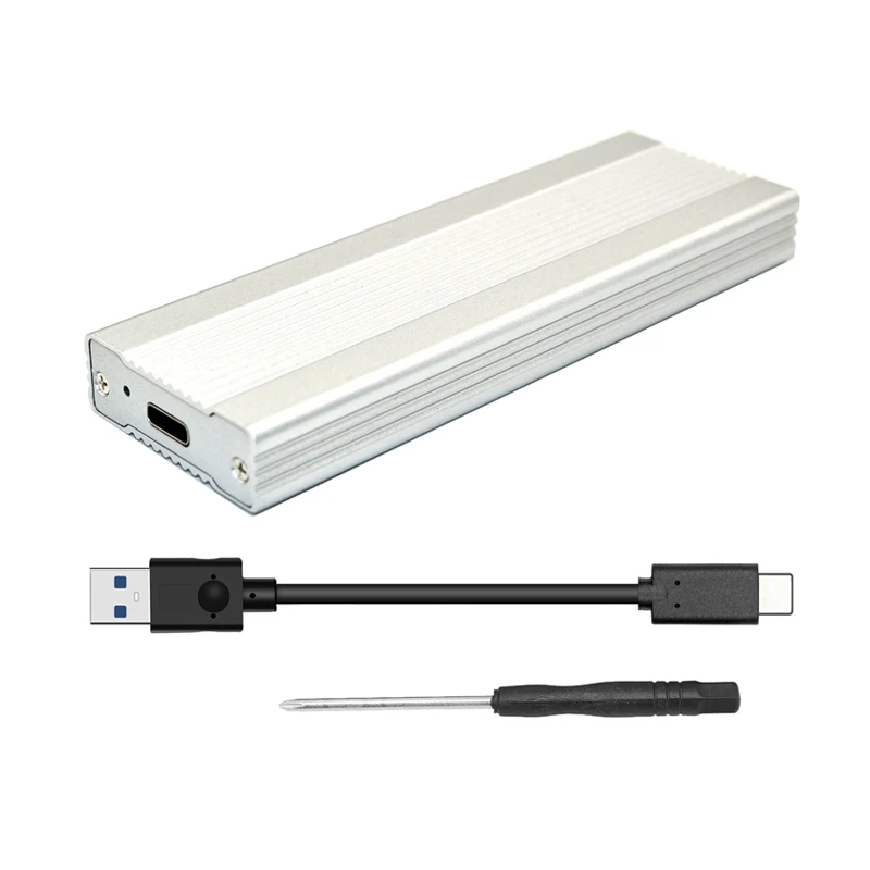 HDD 케이스 PCIE NVME USB3.1 어댑터 M.2 NVME SSD 디스크 용 하드 드라이브 인클로저, HDD 박스 c타입 3.1 케이스 HD 외장 HDD 인클로저
