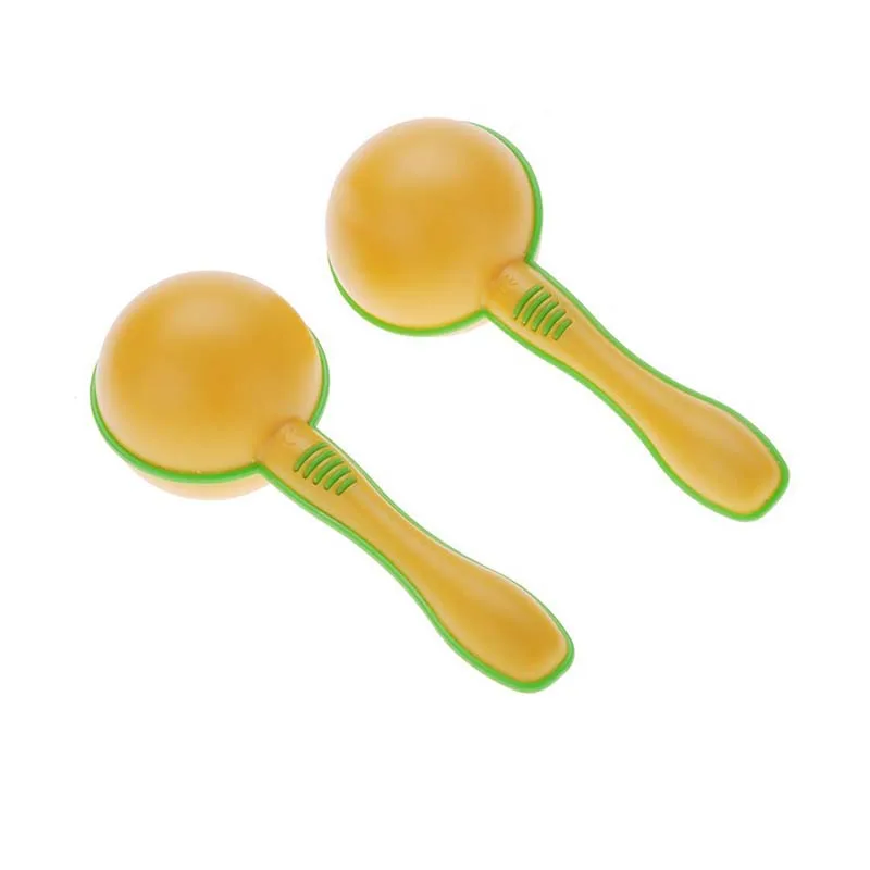 Yellow Plastic Egg Maraca Musical Early Educational Rhythm Toy Tool for Baby Kid Child