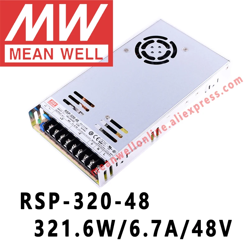 Бренд Mean Well представляет RSP-320 серии meanwell(5В/12В/15 V/24 V/48VDC 320 ватт один Выход с PFC Функция Питание Интернет-магазин