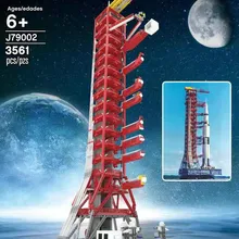 Новинка, высота 121 см, 3561 шт, Космический Аполлон, Сатурн-в, пупочная башня для 21309, подходят для конструкторных блоков, кирпичи, рождественские подарки