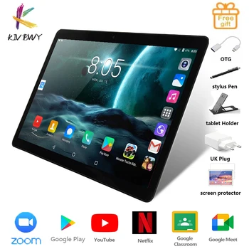 Tablet Pc Android 9.0 Octa Core Google Play 4G LTE Phone Call GPS WiFi Bluetooth 10 Inch Glass Panel 1