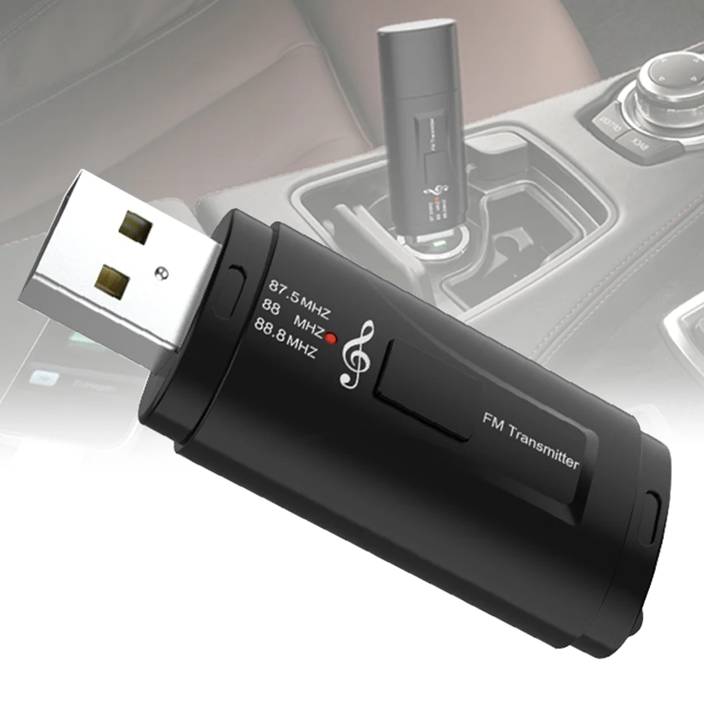 Автомобильные аксессуары для громкой связи, радио, fm-передатчик, USB зарядное устройство, мини музыкальный домашний Bluetooth приемник, Черный ABS беспроводной 3,5 AUX