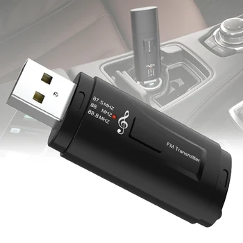 

Handsfree Call Car Accessories Radio FM Transmitter USB Charger Mini Music Home Bluetooth Receiver Black ABS Wireless 3.5 AUX