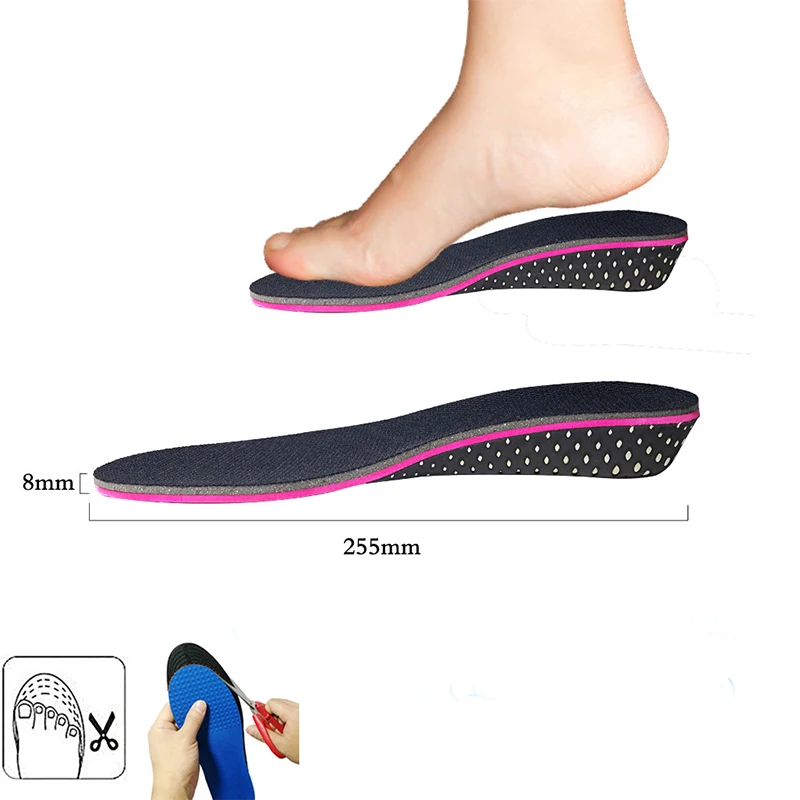 Пена памяти стелька для увеличения роста для мужчин и женщин Невидимые увеличивающие подъемные вставки обуви подъемные стельки(2-5 см