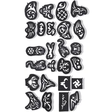 1 Набор татуировок для волос Машинка для стрижки шаблон для татуировок аксессуары для волос скульптурные инструменты для красоты тату наклейки дропшиппинг