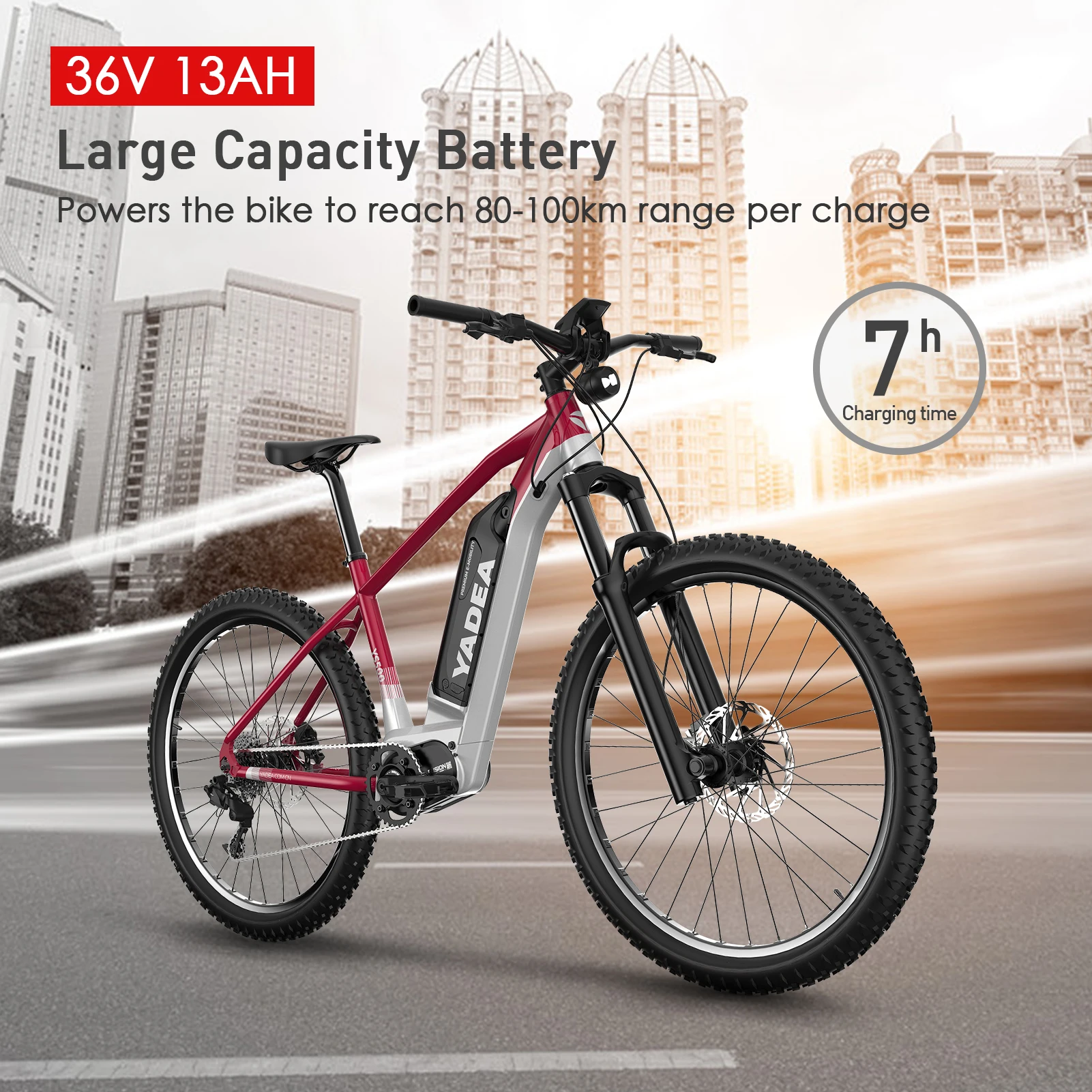 YADEA YS500 bicicletta elettrica da 27.5 pollici 250W 36V 13AH Power Assist  ciclomotore E bici 9 velocità 80-100km gamma per pendolarismo Shopping -  AliExpress Sports \u0026 Entertainment