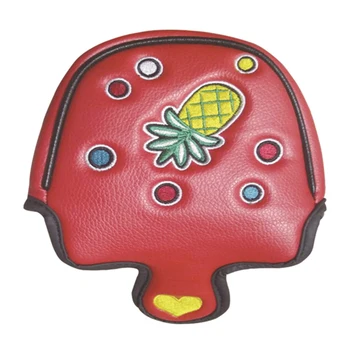 

Easily Clean Waterproof Professional Lightweight Sports Protective Practical Portable Golf Putter Cover Red Outdoor PU Leather