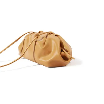 

Luxury Designer New Cloud Shape Women Day Clutch Bag Pleated Dumpling Shoulder Messenger Bag Small Cute Lady Crossbody Handbag