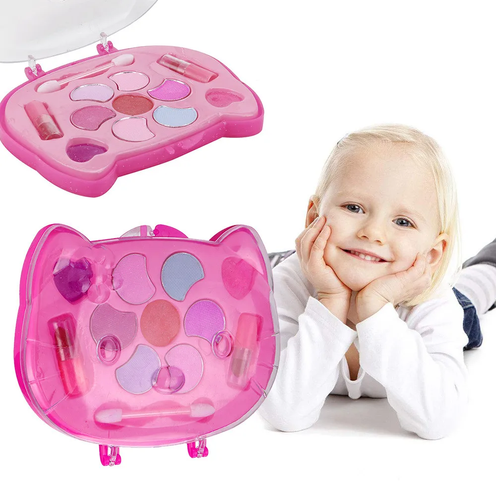 

Baby Cosmetics For Girl's Pretend Play Toy Princess Deluxe Makeup Palette Set For Kids Children Non Toxic Toys For Children