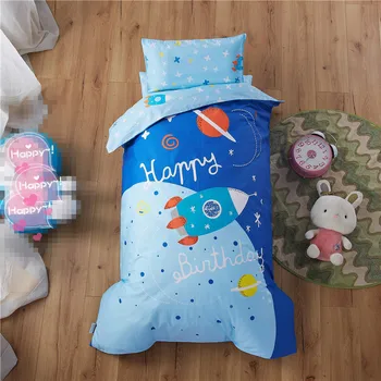 

Cartoon Bedding Set 100% Cotton Blue Duvet Cover Set 3pcs/set Boys Set Children Baby Bed Linen Bed Kids Girl 0-8year Bedclothes