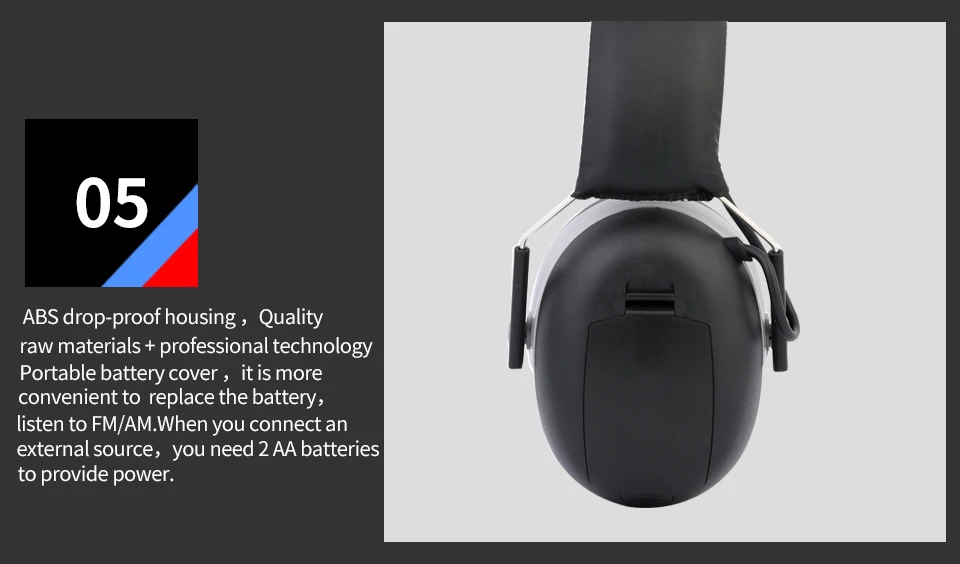 Zohan digital amfm estéreo rádio orelha muffs