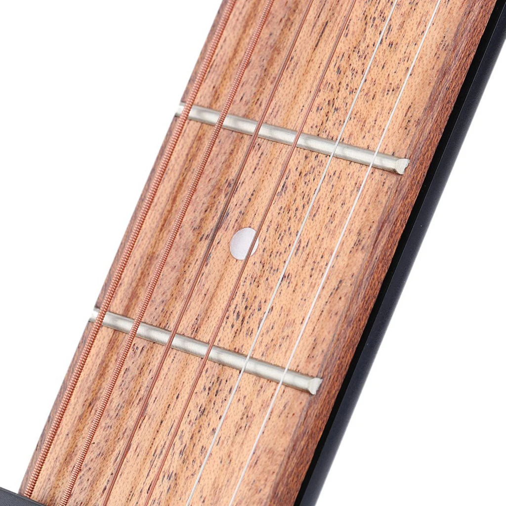 1 Set Right Hand 4 Fret 6 Strings Pocket Guitar Travel Guitar for Beginner Kids Practice Tool