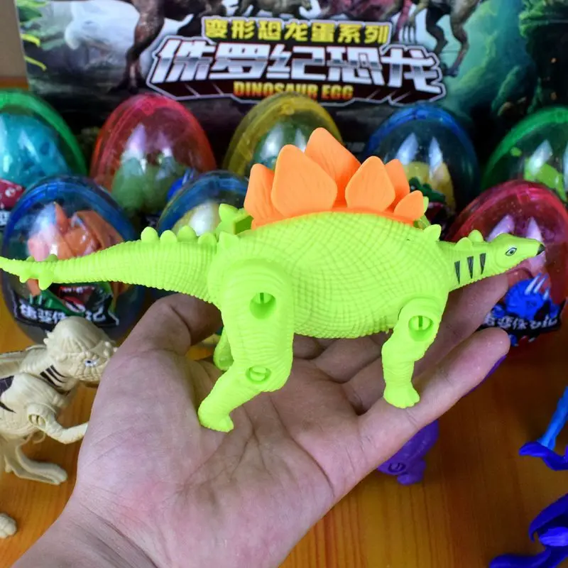 Большой размер пластиковые трансформации T-Rex Трицератопс Брахиозавр Динозавр яйцо трансформация капсула игрушка модель