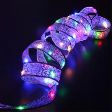 40 LED Ribbon Window Curtain Lights String Lamp House Party Decor Striking Lighting Strings for party christmats@40