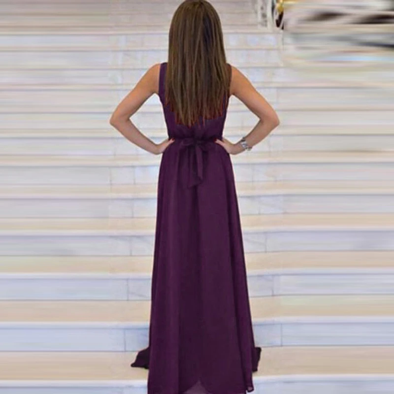 Vestido de festa виноградное длинное вечернее платье с v-образным вырезом Плиссированные винтажные элегантные вечерние платья для выпускного вечера Abendkleider