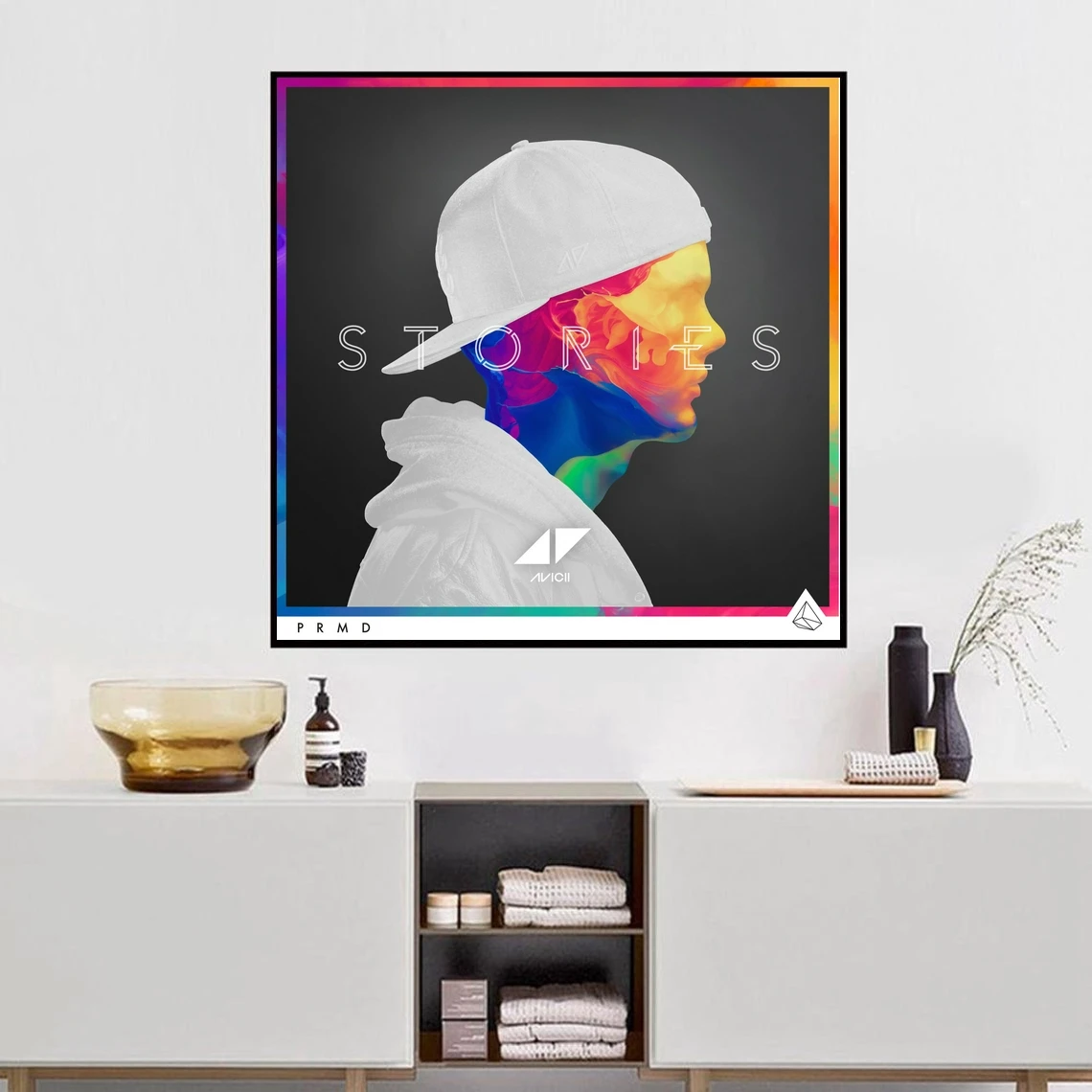 Avicii Stories Music Album Cover Poster Canvas Print Home ( No Frame )
