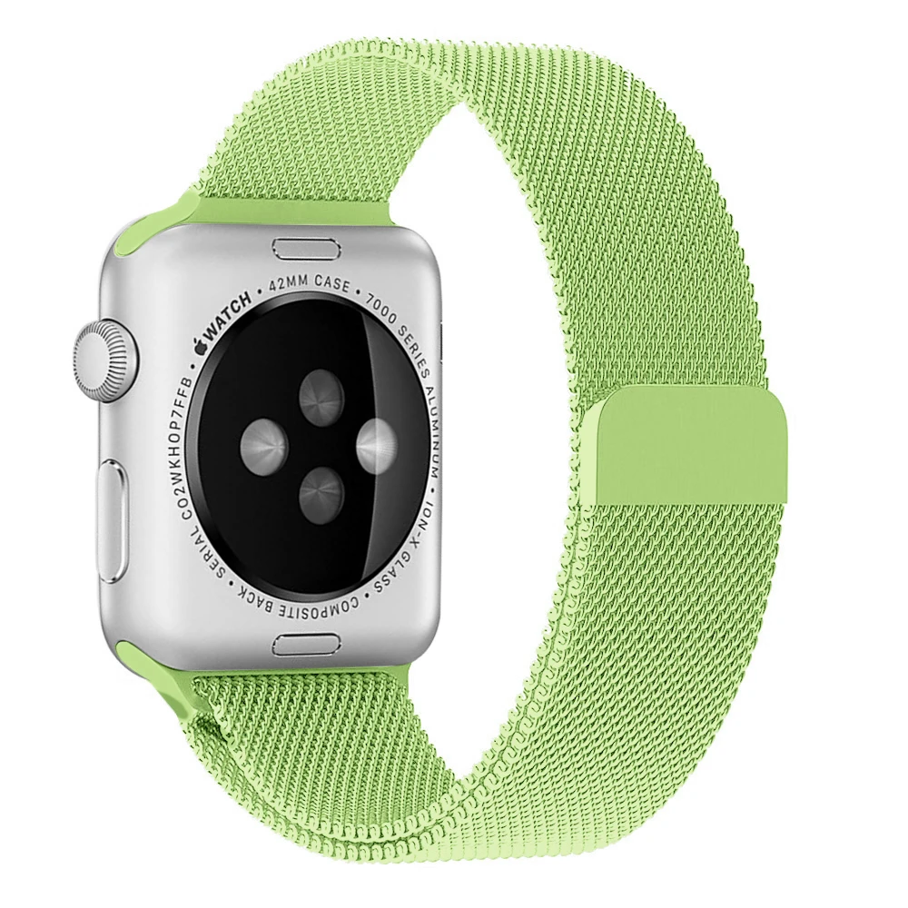 Ремешок для наручных часов Apple Watch 4 в 1/2/3 ремешок для часов, Миланская петля, нержавеющая сталь, 42 мм, 38 мм, версия браслет ремешок для наручных часов iwatch серии 40 мм 44 чехол бесплатно