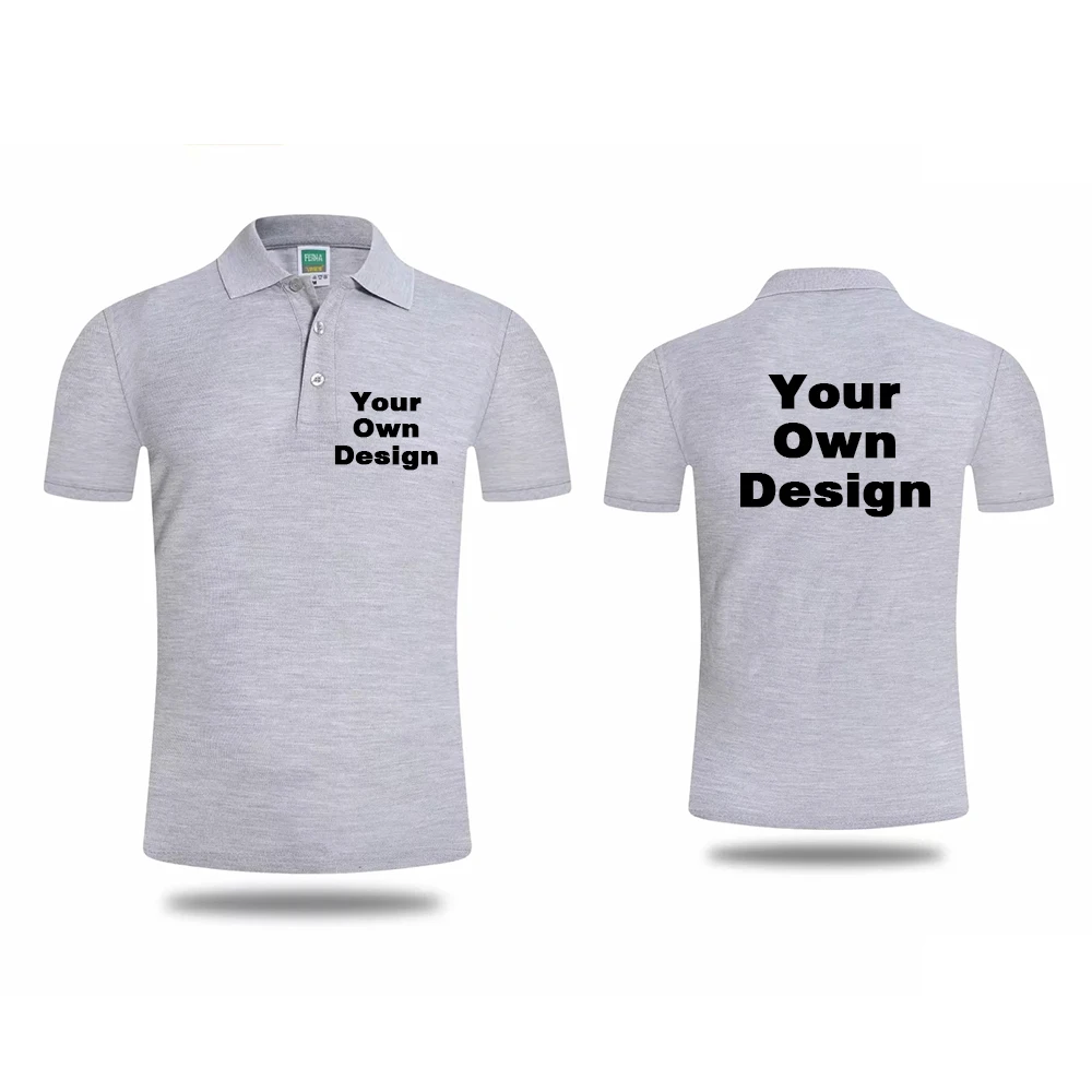 Ваш собственный дизайн фирменный логотип/изображение белые Пользовательские мужские и женские рубашки-поло плюс размер рубашки поло мужская одежда HM-116 - Цвет: B13
