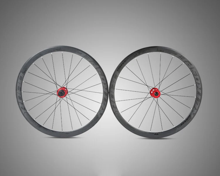 40mm red hub blk Rim RS алюминиевый сплав 30/40 нож дисковый тормоз шоссейные колеса Набор 700C дорожный дисковый тормоз внедорожное транспортное средство кольцо с бочковым валом преобразования - Цвет: 40mm red hub blk Rim