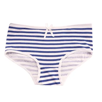 

Fashion Sexy Women's Cotton Underwears stripe Women's Briefs Ladies Panties Breathable Underpants Girls Knickers for women HU225