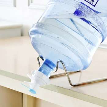 

Organization Tap Bottles Water Jug Stand Spout Practical Home Storage Holders Non Slip Dispenser Rust-resistant Rack Shelf
