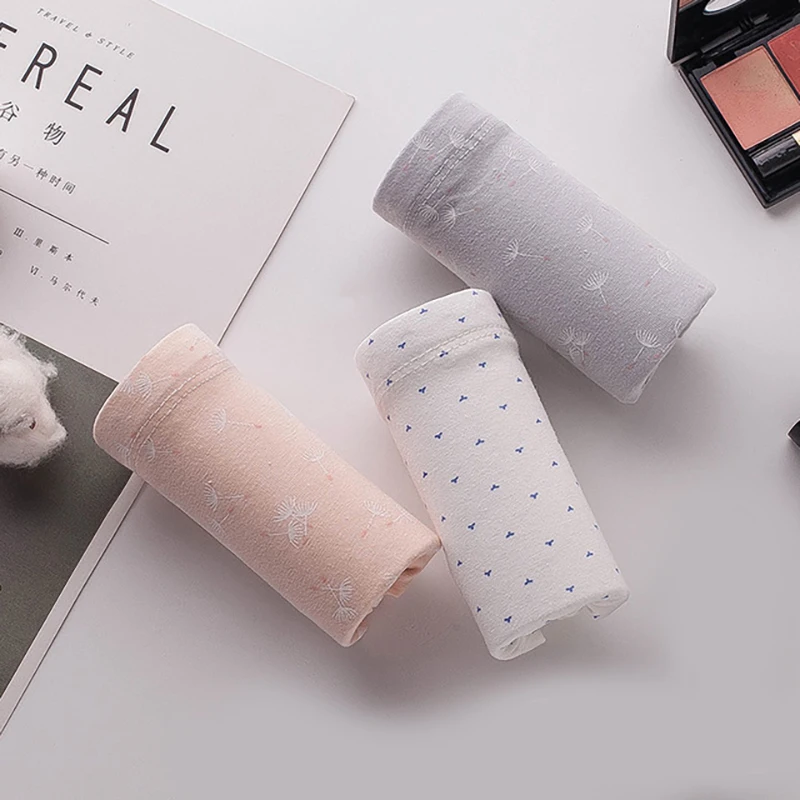 3 Pieces Pregnant Women Cotton High Waist Panties Maternity Large Size Adjustable Panties Prenatal Breathable Underwear