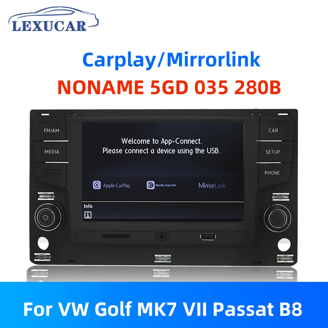 

Автомобильная навигация Lexucar NONAME автомобиль MIB с радио и функцией MirrorLink, состояние автомобиля 5GD 035 280B для VW Golf 7 MK7 Passat B8 5GD035280B