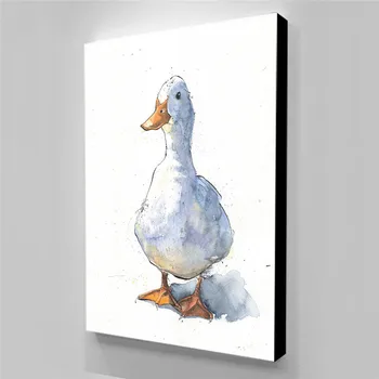 

Posters Wall Pictur Canvas Prints Funny Duck Canvas Painting Animal Print Pictures For Wall Poster Decorative Canvas Art
