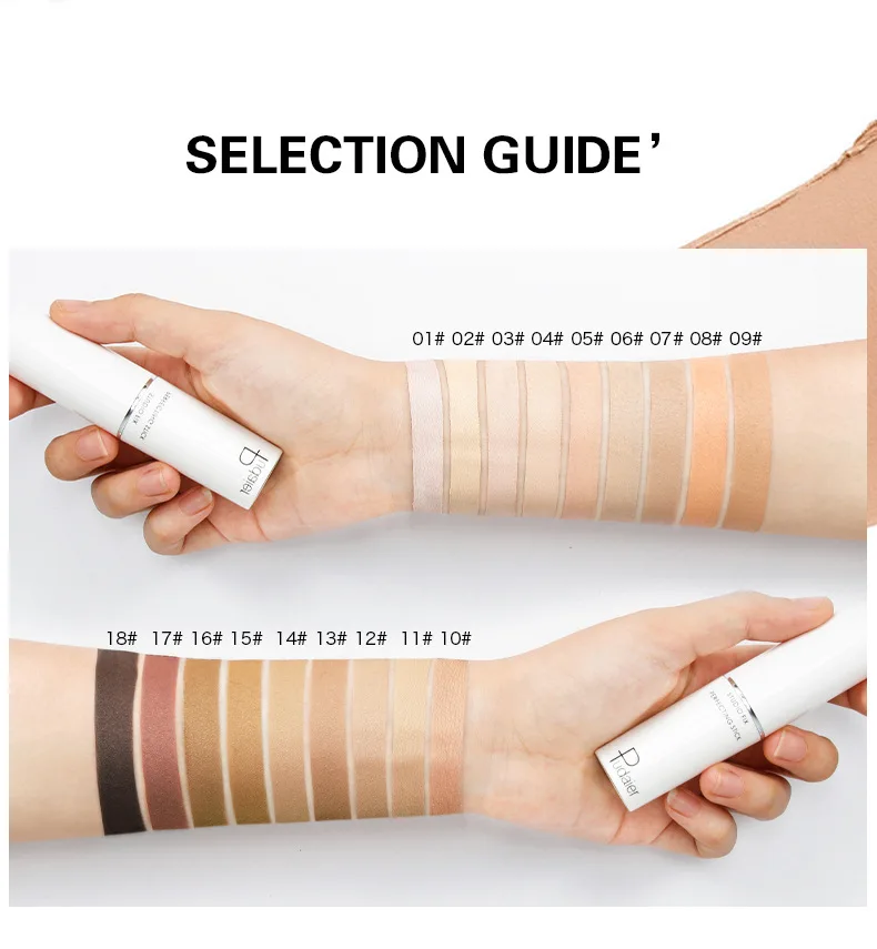 

Pudaier New Highlighter Face Concealer Foundation Cream Make Up Corrector Stick Cover Dark Circle Professional Pencil Concealer