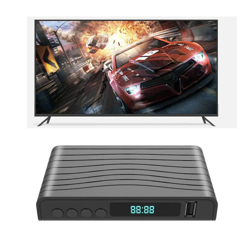 DVB T2 HD Декодер каналов кабельного телевидения ТВ коробка цифровой