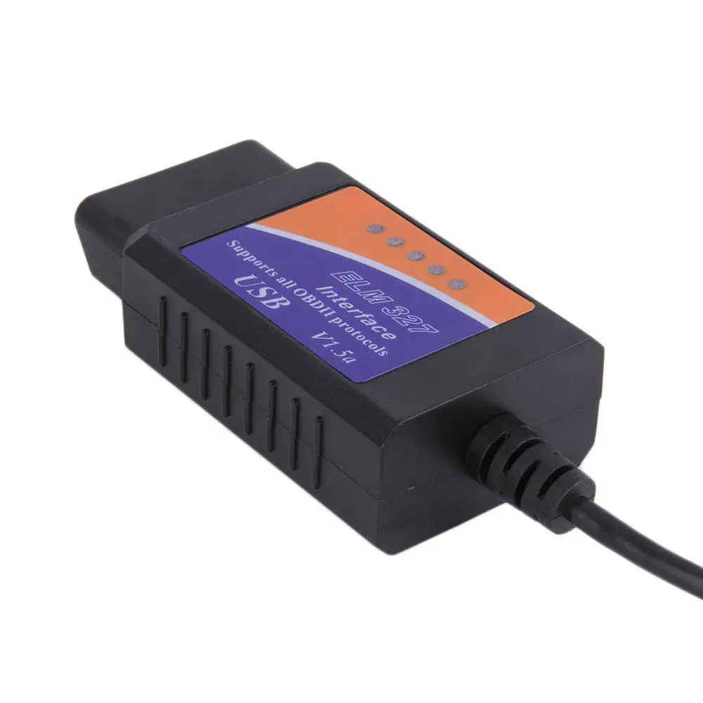 ELM327 USB интерфейс OBD2 разъем V 1 5 OBD 2 V1.5 автоматический сканер автомобильный