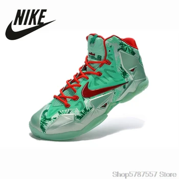 

NIKE LeBron James Soldiers 12 Men Basketball Shoes Anti-slip Breathable Man Sports Training Shoes
