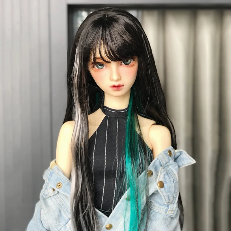 Allaosify BJD парик 1/3 1/4 1/6 Повседневная окрашивания волос для куклы