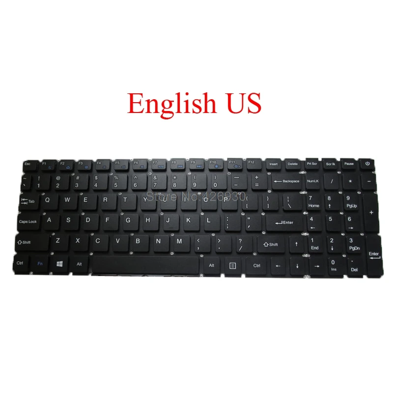 Клавиатура для ноутбука YXT-NB93-115 MB3422003 Belgium BE Armenian AM английский Американский черный без рамки и - Цвет: English US