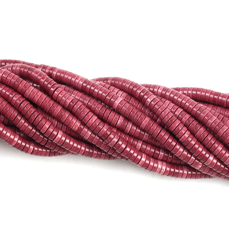 

1*4mm New Stylish Natural Circular Slice Big Hole 1mm Column Shape Spacer Beads for Making DIY Charms Bracelet Necklace