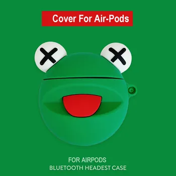 

Silicone Bluetooth Wireless Earphone Case For AirPod Case Heart Protective Cover Accessories for Apple Air pods Charging Box