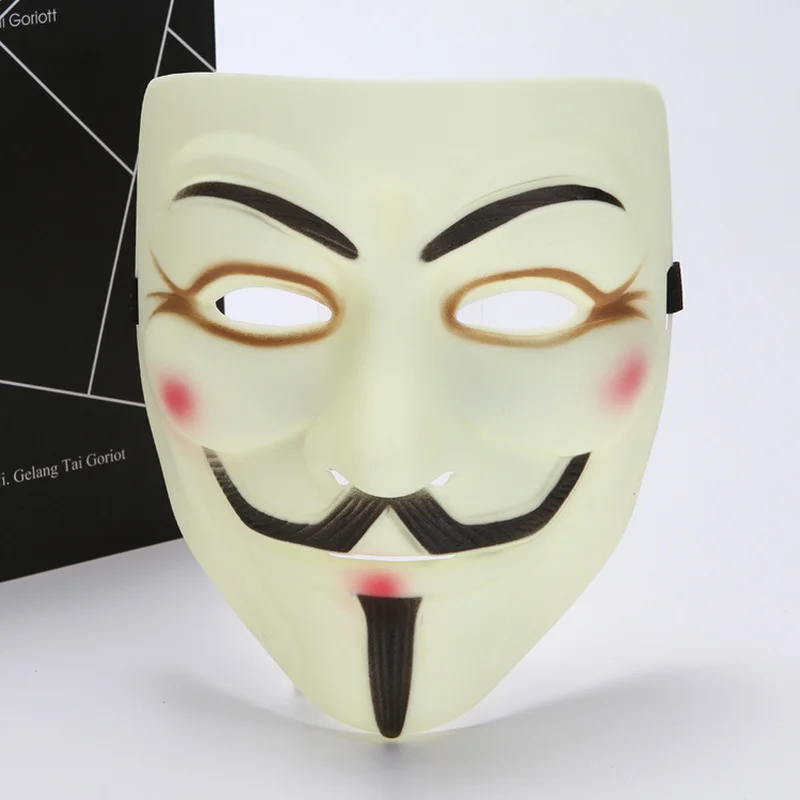 

Halloween V for Vendetta Eyeliner Mask Masquerade Party Horror Mask Hot V for Vendetta Guy Fawkes Cosplay Mask Funny Mask 10 Pcs