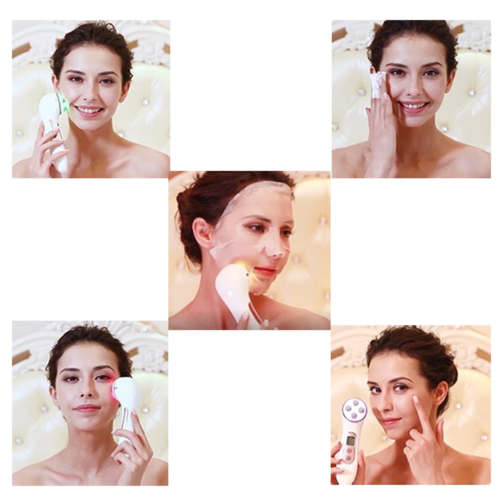  Led Light Therapy Anti Aging EMS Face Massage RF Face Lifting Home Beauty Machine Face Blue Light A - 33010442852