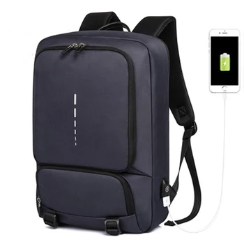 

New Men's Business Backpack 15.6 Inch Laptop Waterproof Backpack Casual Travel USB Charging Student Bag for Teenager Mochilas