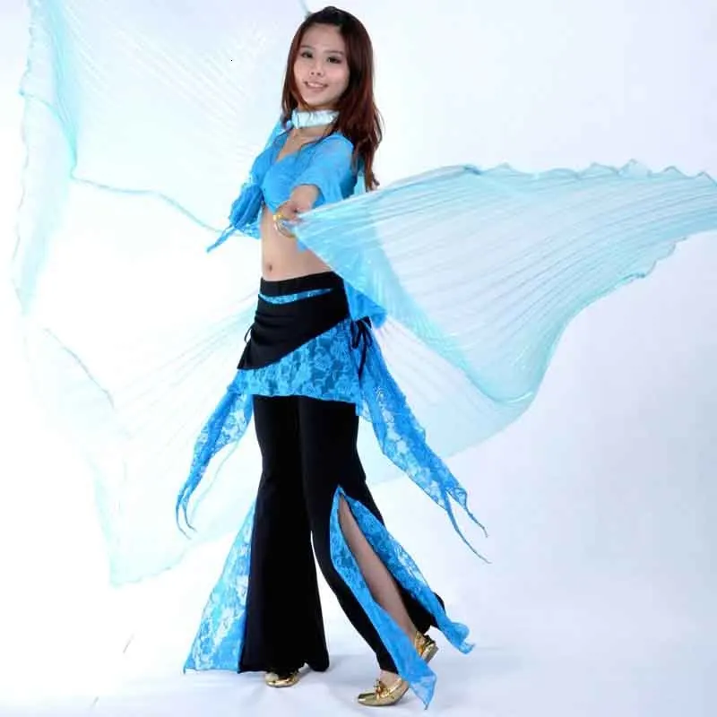 Высокое качество Египетский танец живота Isis крылья для взрослых индийский танец r танец живота костюм аксессуары с палкой сценическое представление