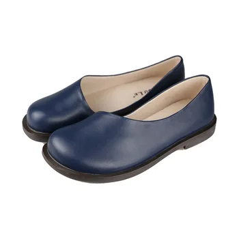 

women flats 2020 Summer women slipony genuine leather shoes Slip On Round Toe Breathble Comfortable Office & Career women shoes