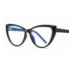 Синий светильник, очки, прозрачные компьютерные очки, кошачий глаз, оптическая оправа, модная женская оправа для очков, новинка, красная черная оправа