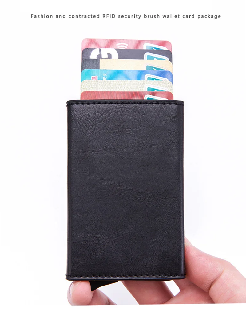 KUDIAN EBAR металлический держатель для карт кошелек алюминиевый сплав RFID кредитный держатель для карт s Твердый бизнес-карта протектор BIH128 PM49