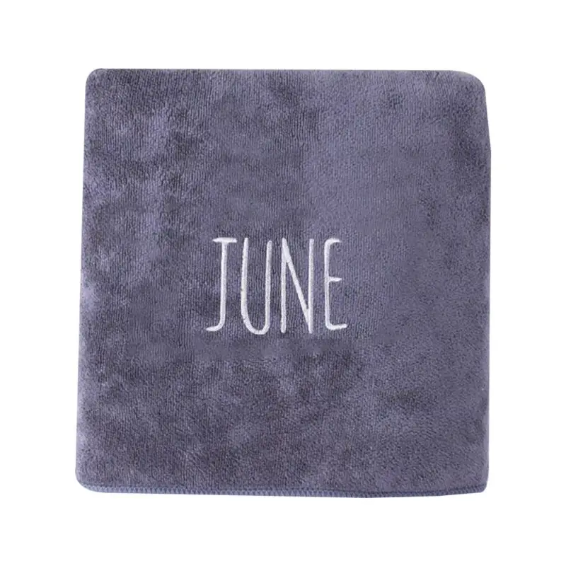 A-6 Банное полотенце из микрофибры, быстросохнущее абсорбирующее одеяло с вышитыми буквами - Цвет: A-6