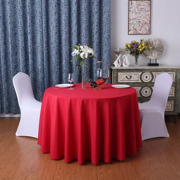 

Modern Solid Color Round Table Cover Dustproof Tablecloth Decor Wedding Dining Table Furniture Dustproof Cover Background Cloth
