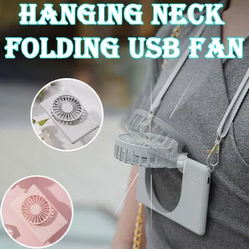

Hanging Neck Folding Usb Mini Ultra-thin Portable Mute Handheld High Quality Fashion Smart Home Office Fan